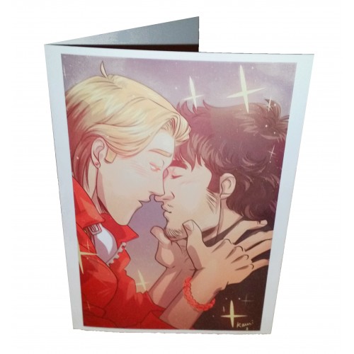 Greetings Card - Get Your Man, Kissing